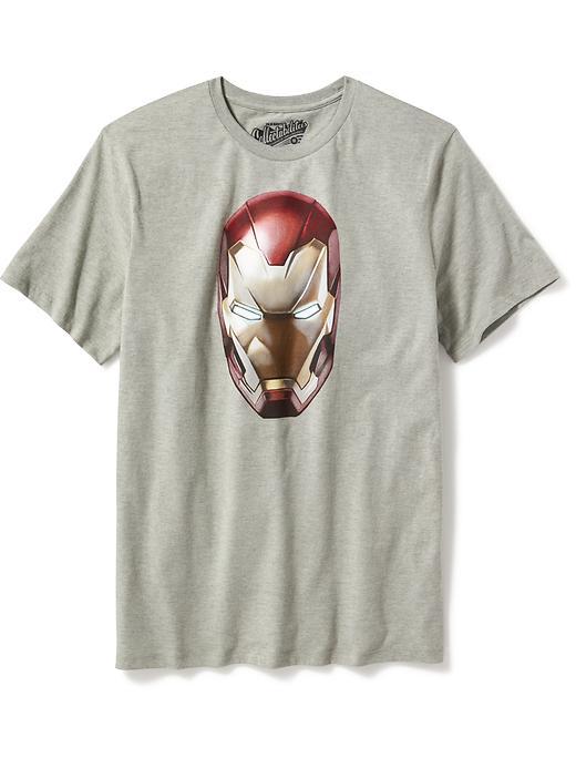 Old Navy Marvel Comics Iron Man Tee For Men - B10 Medium Hthr Grey