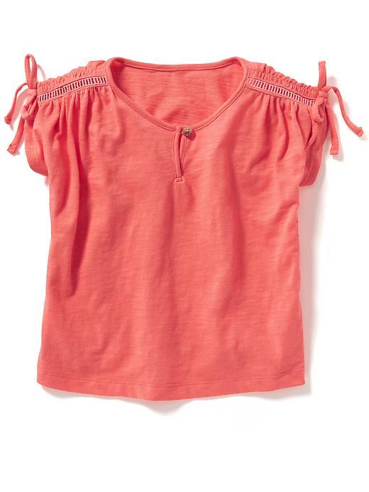 Old Navy Boxy Dolman Sleeve Tee - Bright Coral