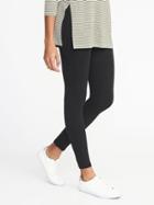 Old Navy Womens Jersey Elastic-waist Leggings For Women Black Size Xs