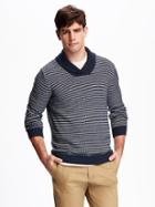 Old Navy Shawl Collar Sweater For Men - Creme