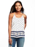 Old Navy Relaxed Suspended Neck Top For Women - White