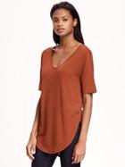 Old Navy Relaxed Tunic Tee For Women - Hungarian Paprika