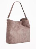 Old Navy Womens Slouchy Hobo For Women Dark Taupe Size One Size