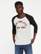 Old Navy Graphic Baseball Tee For Men - New York City