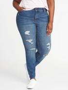 Old Navy Womens High-rise Smooth & Contour Plus-size Rockstar Jeans Angel Island Size 22