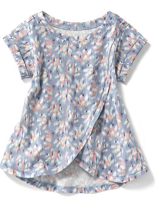 Old Navy Printed Tulip Tee - Blue Floral