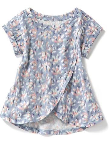 Old Navy Printed Tulip Tee - Blue Floral