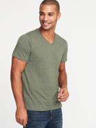 Old Navy Mens Soft-washed Slub-knit V-neck Tee For Men Matcha Green Size Xl