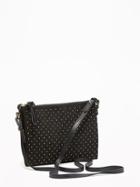 Old Navy Studded Double Zip Clutch For Women - Black