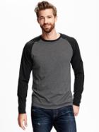 Old Navy Soft Washed Raglan Tee For Men - Blackjack