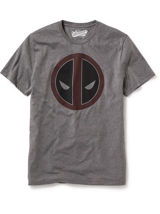 Old Navy Marvel Comics Deadpool Graphic Tee For Men - Heather Grey