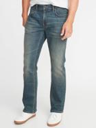 Old Navy Mens Built-in Tough Boot-cut Jeans For Men Medium Sandblasted Tint Size 30w
