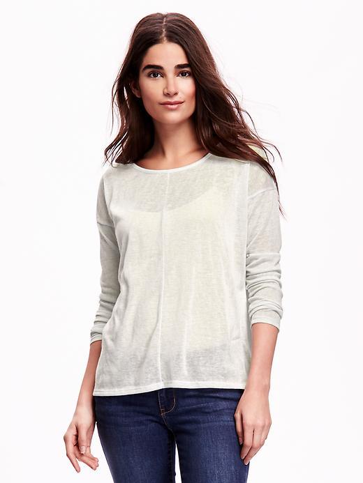 Old Navy Split Back Tulip Sweater - Mint Dish