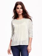 Old Navy Split Back Tulip Sweater - Mint Dish