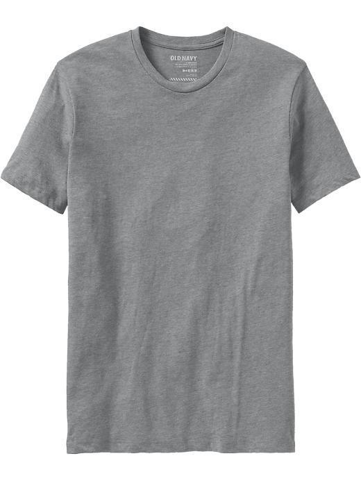 Old Navy Mens Classic Crew Neck Tees - Heather Gray