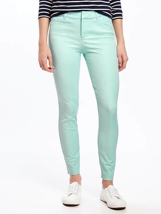 Old Navy Mid Rise Pixie Ankle Pants For Women - Ocean Liner