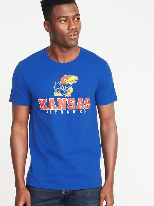Old Navy Mens College Team Graphic Tee For Men University Of Kansas Size Xxl