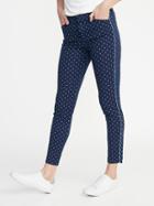 Mid-rise Printed Pixie Ankle Pants For Women