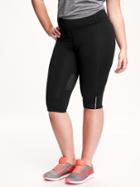 Old Navy High Rise Mesh Plus Size Crops Size 1x Plus - Black