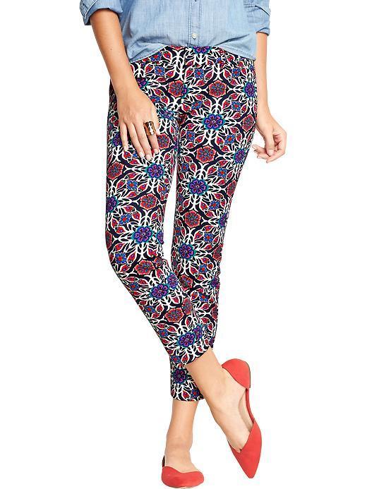 Old Navy Womens The Pixie Ankle Pants Size 0 Regular - Red Folk
