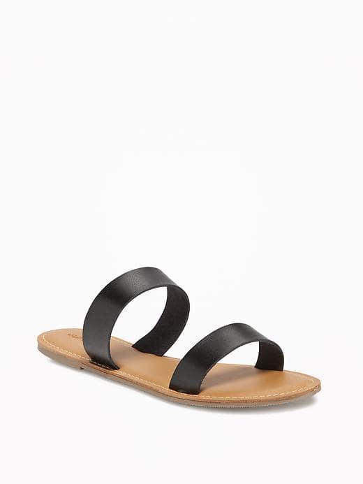 Old Navy Double Strap Sandals For Women - Blackjack
