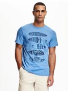 Old Navy Graphic Tee For Men - Blue My Cover