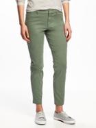 Old Navy Womens Mid-rise Pixie Ankle Chinos For Women Dried Herb Size 14