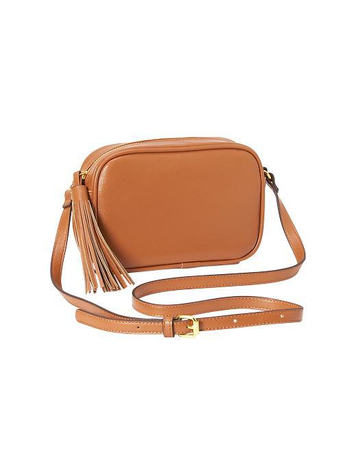 Old Navy Womens Tassle Mini Crossbody Bag Size One Size - Cognac Brown