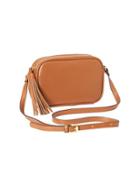 Old Navy Womens Tassle Mini Crossbody Bag Size One Size - Cognac Brown