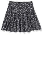 Old Navy Pieced Circle Skirt Size 12-18 M - Black Floral