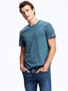 Old Navy Soft Washed Crew Neck Tee For Men - Lt. Blue Heather