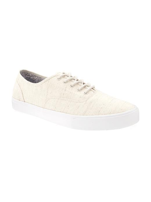 Old Navy Linen Sneakers For Men - Natural White