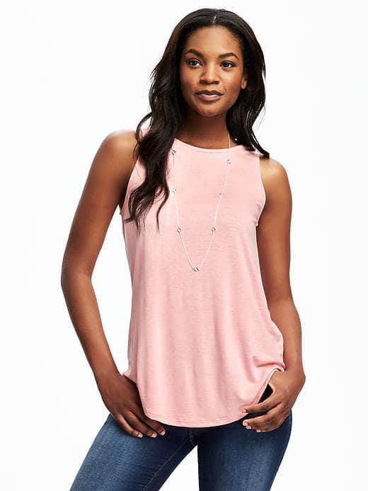 Old Navy High Neck Tank For Women - Fiji Pink