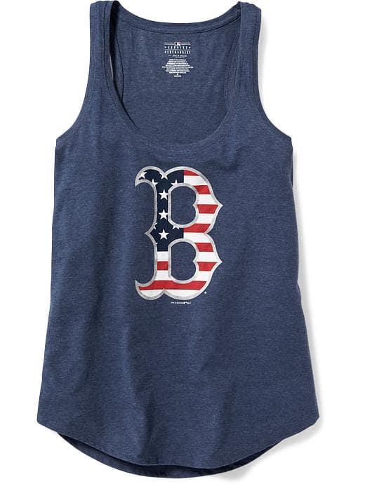 Old Navy Mlb Curved Hem Tank For Women - Boston Red Sox