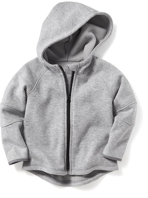 Old Navy Performance Fleece Zip Front Hoodie - Heather Grey