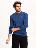 Old Navy Mens Double Knit Waffle Tee Size Xxl Big - Boogaloo Blue Poly