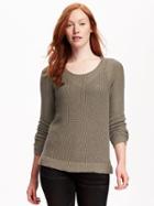 Old Navy Mesh Pullover For Women - Moss