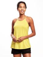 Old Navy Relaxed High Neck Y Back Tank For Women - Out On A Lime