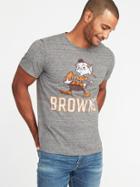 Old Navy Mens Nfl Team Crew-neck Tee For Men Browns Size M