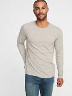 Old Navy Mens Soft-washed Crew-neck Tee For Men Light Brown Heather Size L