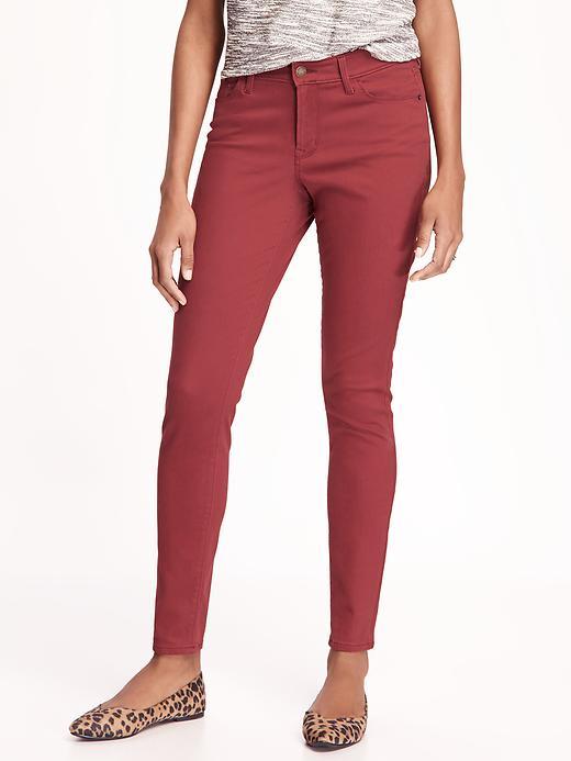 Old Navy Mid Rise Rockstar Sateen Skinny Jeans For Women - Sick Beets
