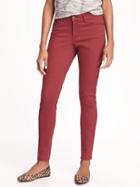 Old Navy Mid Rise Rockstar Sateen Skinny Jeans For Women - Sick Beets