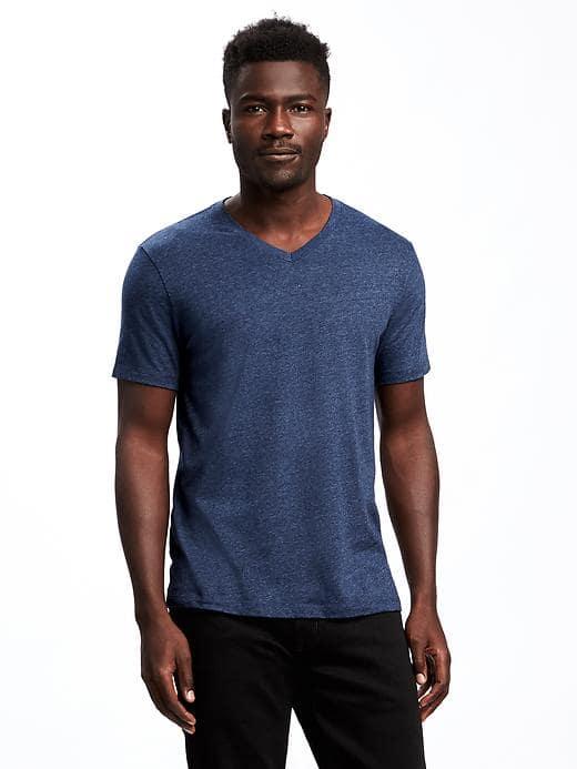 Old Navy Soft Washed V Neck Tee For Men - The New Navy