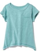 Old Navy Slub Knit Pocket Tee - Robins Egg Blue