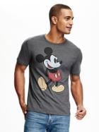 Old Navy Mens Disney Mickey Mouse Graphic Tee For Men Heather Gray Size S