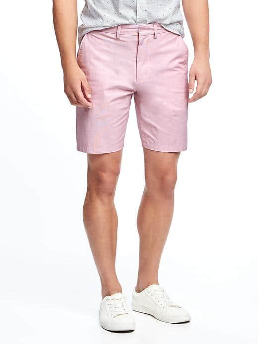 Old Navy Built In Flex Patterned Signature Shorts For Men 9 - Red