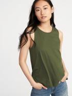 Old Navy Womens Relaxed Hi-lo Tank For Women Matcha Green Size S