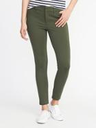 Old Navy Womens Mid-rise Built-in Sculpt Ponte-knit Pixie Ankle Pants For Women Moss Landing Size 4