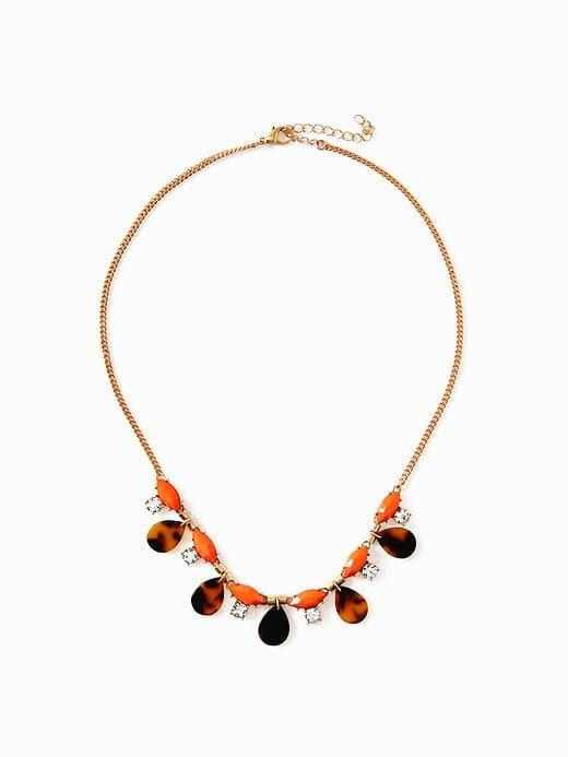 Old Navy Tortoiseshell Bead Necklace For Women - Tortoise