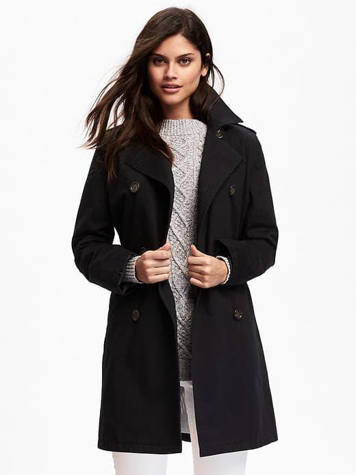 Old Navy Trench Coat For Women - Blackjack